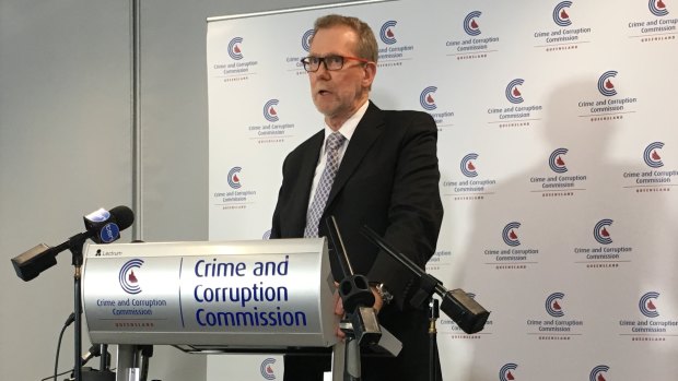 Crime and Corruption Commission Alan MacSporran released the Operation Belcarra report on Wednesday.