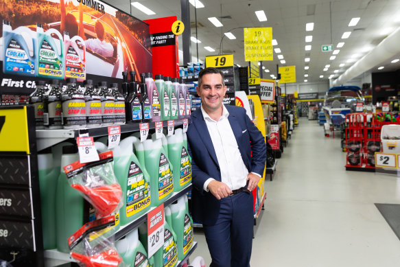 Super Retail Group chief executive Anthony Heraghty says car parts and accessories perform strongly no matter the economic environment.