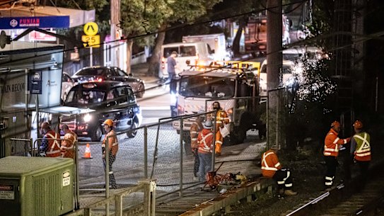 The wiring incident triggered a power outage that brought the network to a standstill.