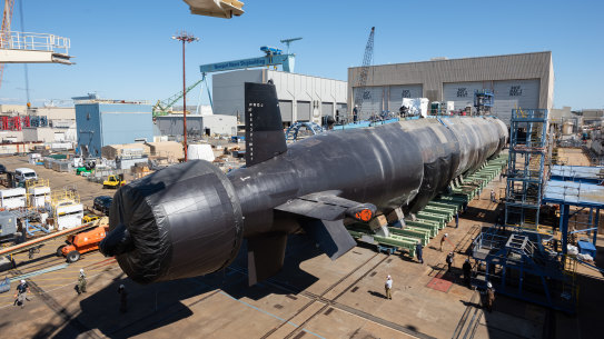 Huntington Ingalls Industries’ shipbuilding yard in Newport News, Virginia.