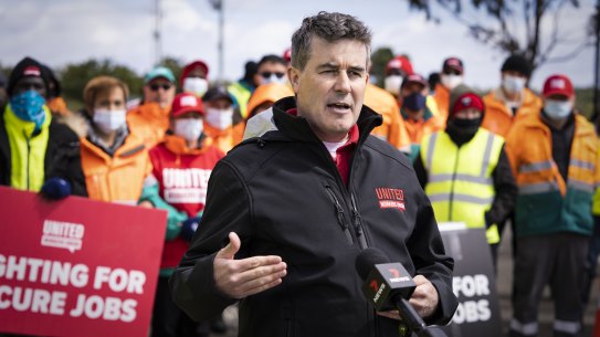 United Workers Union national secretary Tim Kennedy says record-low union membership will hamper multi-employer bargaining.