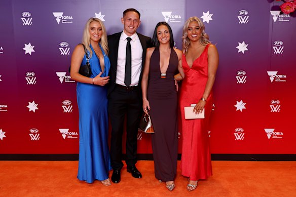 From left: Jess Hosking and Rhyan Mansell, Monique Conti and Sarah Hosking.