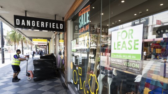 Acland Street had the highest retail vacancy rate, with one in four stores empty.