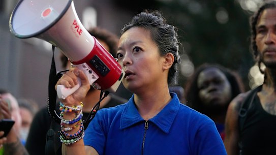 Francesca Hong, running to become governor of Michigan, face questions about her past calls to cancel Thanksgiving.