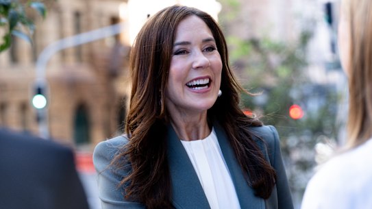Princess Mary of Denmark in Bridge Street, Sydney last year. 
