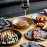 Dishes include Hopkins River sirloin, and roast pumpkin with green mole.