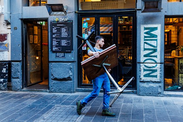 Miznon restaurant in Hardware Lane will cease trading this weekend.
