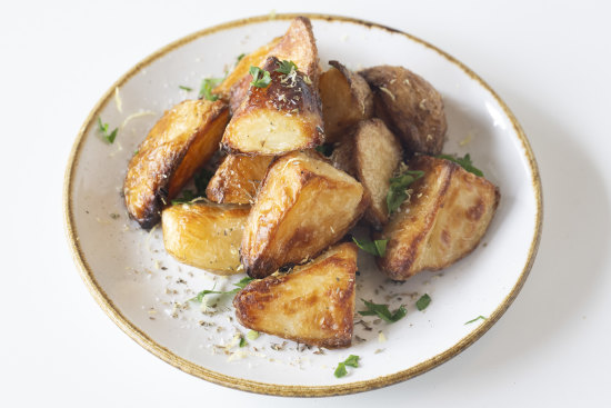 The unmissable yia yia’s potatoes.