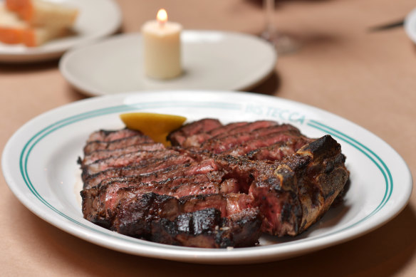 The namesake bistecca alla fiorentina.