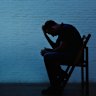 Depressed young person. 