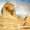 Egypt’s Sphinx and great pyramids.