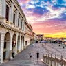 Venice promenade Riva degli Schiavoni.