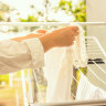 In our block of flats, the majority was hung out to dry