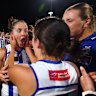 Emma Kearney of the Kangaroos celebrates.