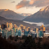 Downtown Vancouver: buzzing metropolis with a dramatic mountain backdrop.