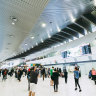 Inside Perth Airport.