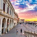 Venice promenade Riva degli Schiavoni.