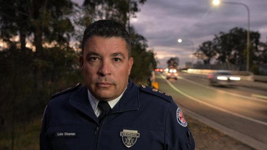 NSW Ambulance Chief Superintendent Luke Wiseman at Branxton