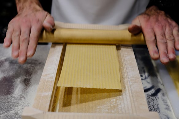 Fresh pasta.