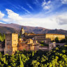 The ancient arabic fortress of Alhambra in Granada.