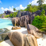 Anse Source d’Argent on La Digue Island in the Seychelles is the “world’s most photographed beach”.