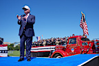 President Donald Trump arrives to speak during the Tunnel to Towers Foundation event for the 25th Anniversary of 9/11.