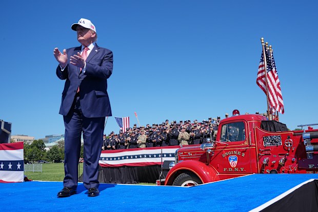 President Donald Trump arrives to speak during the Tunnel to Towers Foundation event for the 25th Anniversary of 9/11.