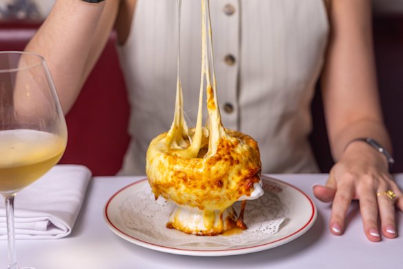 French onion soup at Brasserie L’Entrecote in Pymble.