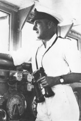 Captain Joseph Burnett, RAN who was in command of HMAS Sydney when she was lost during an engagment with the German raider Kormoran off the west Australian coast on November 19, 1941