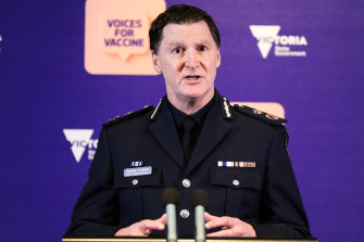 Victorian Police Chief Commissioner Shane Patton.