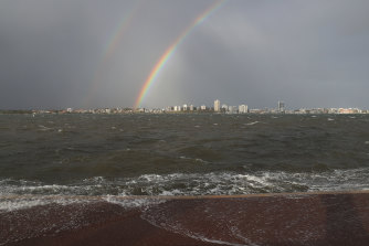 High seas have smashed into beaches along much of the WA coastline, including Perth.