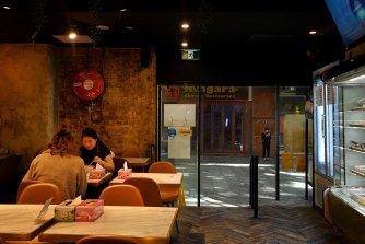 Diners inside Chungking restaurant on Dixon Street mall in Sydney’s Chinatown.