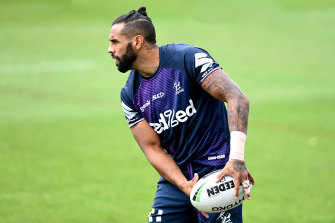Josh Addo-Carr has helped keep spirits high in the Storm camp.