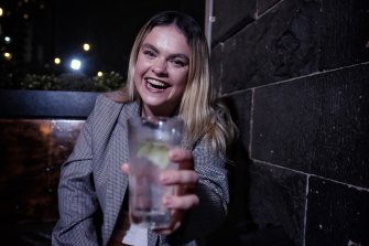 Here’s to you, and you, and you: Katie Rowe relishes connections with strangers. 