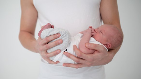 “He sat there crying when she was born and stayed away from her, scared she wasn’t okay.”