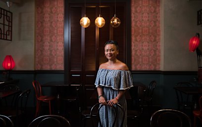 Pauline Nguyen in her restaurant, Red Lantern, in Darlinghurst.