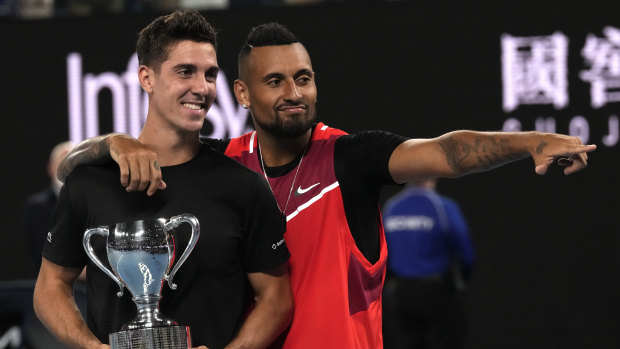 Kokkinakis and Kyrgios won the men’s doubles title at this year’s Australian Open.