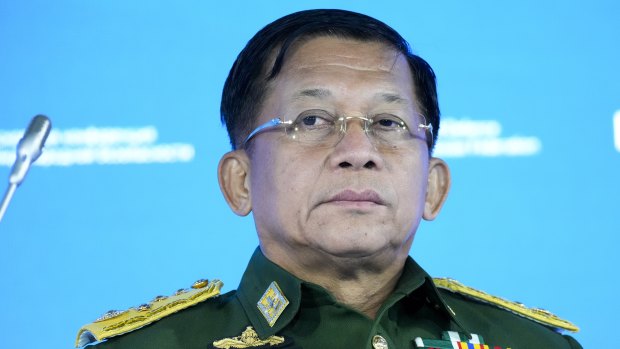 Junta chief Senior General Min Aung Hlaing.