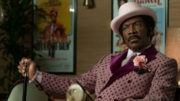 Eddie Murphy gives an astutely measured performance in Netflix's Dolemite Is My Name.