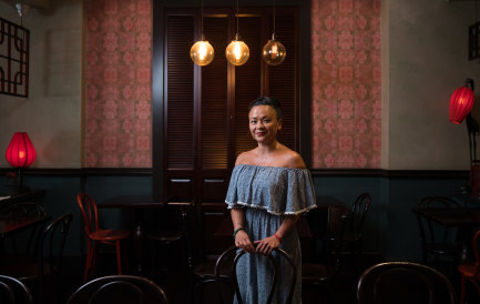 Pauline Nguyen in her restaurant, Red Lantern, in Darlinghurst.