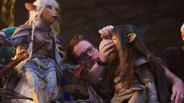 Behind the scenes of creating Dark Crystal for Netflix.