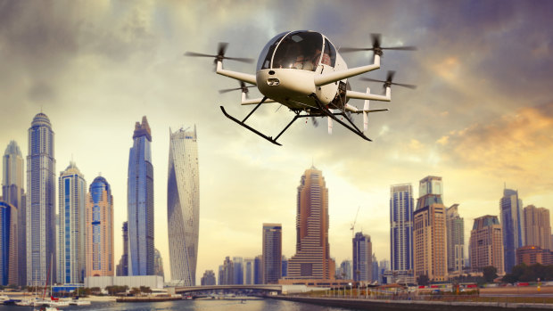 Drones transporting people around cities could be a reality in the not-too-distant future.