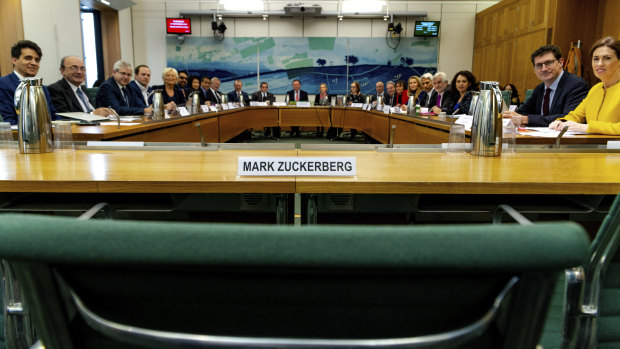 Mark Zuckerberg didn't attend the hearing in London either. 