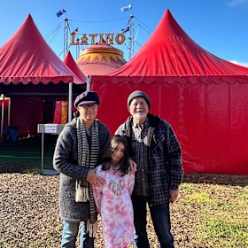 Anna and Victor Szwed with their granddaughter Penny Obeid.