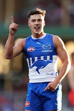 Cooper Harvey has taken his opportunity since returning to North Melbourne’s senior line-up.