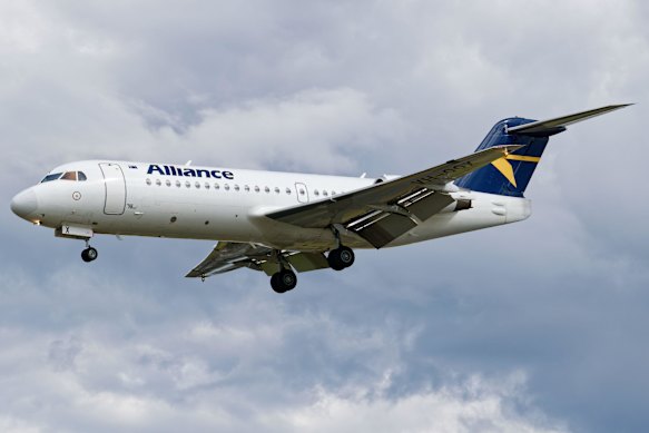 Brisbane-based Alliance Airlines, which flies to a wide range of remote destinations across the country, still has Fokker 70s in its fleet.