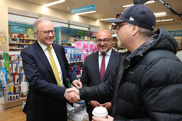 Albanese on the campaign trail in Pascoe Vale in Melbourne’s north.