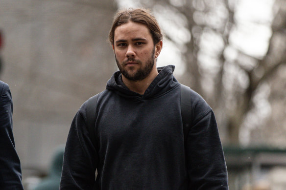 Orpheus Pledger arrives at court on Friday for his sentencing hearing.
