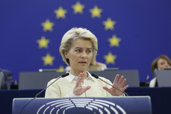 Does not approve: European Commission president Ursula von der Leyen.