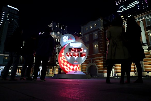 The Olympic countdown clock will be reset following the decision to postpone the Games.